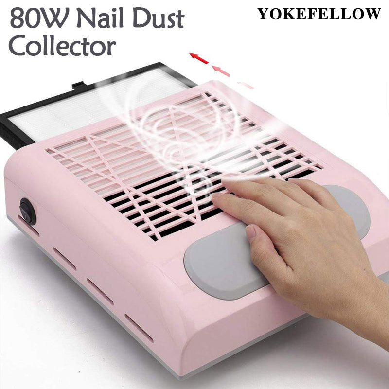 Big Power Vacuum Nail Dust Collector For Manicure Nails Collector With Fitter Nail Dust Fan Vacuum Cleaner For Nails