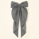 New Women Large Bow Hairpin Summer Chiffon Big Bowknot Stain Bow Barrettes Women Solid Color Ponytail Clip Hair Accessories