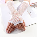 1 Pair New Fashion Neon Fishnet Fingerless Long Gloves Leg Arm Cuff Party Wear Fancy Dress for Women Sexy Beautiful Arm Warmer