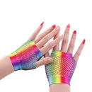 1 Pair New Fashion Neon Fishnet Fingerless Long Gloves Leg Arm Cuff Party Wear Fancy Dress for Women Sexy Beautiful Arm Warmer