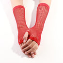 1 Pair New Fashion Neon Fishnet Fingerless Long Gloves Leg Arm Cuff Party Wear Fancy Dress for Women Sexy Beautiful Arm Warmer