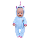 Cute Doll Outfit for 17 Inch 43cm Dolls New Baby Born Doll Clothes Accessories Reborn Doll Plush Jumpsuit Baby Birthday Gift