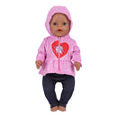 Cute Doll Outfit for 17 Inch 43cm Dolls New Baby Born Doll Clothes Accessories Reborn Doll Plush Jumpsuit Baby Birthday Gift