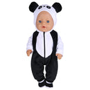 Cute Doll Outfit for 17 Inch 43cm Dolls New Baby Born Doll Clothes Accessories Reborn Doll Plush Jumpsuit Baby Birthday Gift