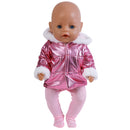 Cute Doll Outfit for 17 Inch 43cm Dolls New Baby Born Doll Clothes Accessories Reborn Doll Plush Jumpsuit Baby Birthday Gift