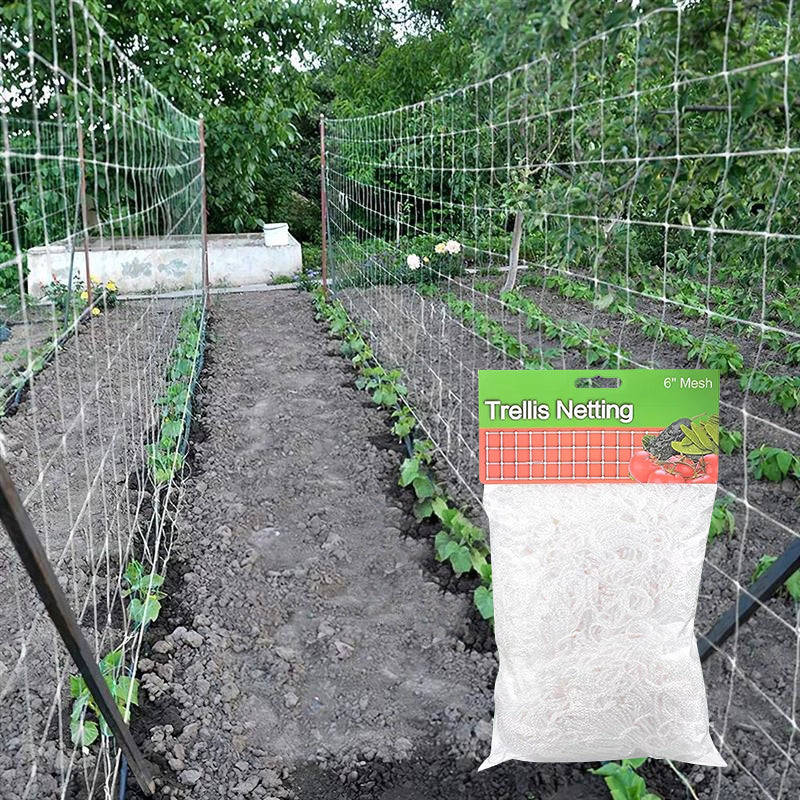 Gartenpflanzen-Spaliernetz aus strapazierfähigem Polyester, Pflanzenstütze, Rebenklettern, Hydroponik, Gartennetz, Zubehör, vielseitig verwendbar