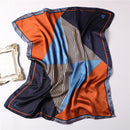 Bufanda de seda de marca de lujo de verano 2022, chales y chales cuadrados para mujer, bufandas Hijabs de cuello de pelo pequeño de oficina a la moda, bufandas Foulard de 70*70cm