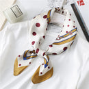 Bufanda de seda de marca de lujo de verano 2022, chales y chales cuadrados para mujer, bufandas Hijabs de cuello de pelo pequeño de oficina a la moda, bufandas Foulard de 70*70cm