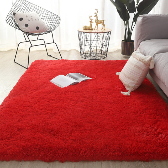 Thick Plush Carpets Living Room Decoration Home Soft Shaggy Lounge Rugs Fluffy Children&