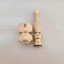 Spray Nozzle Water Gun Brass High Pressure Direct Spray Sprinkler Quick Connector home garden Hose Adjustable Pressure пистолет