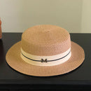 Hat For Women Panama Hat Summer Beach Hat Female Casual Lady Girls Flat Brim Straw Cap Girls Sun Hat Chapeu Feminino
