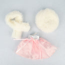 6 inch Bjd Doll Clothes For Dolls 16cm Toys Wedding Dress Spring Summer Autumn Winter Season Clothing Suit Furs For Girls 15cm