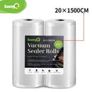 saengQ Kitchen Food Vacuum Bag Sous Vide Storage Bags For Vacuum Sealer bag Vacuum Packaging 12/15/20/25/30cm*1500cm/Rolls