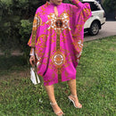 Party Dress Robe Women Long Sleeve Leopard Print Midi Dress 2022 VONDA  Autumn Casual Loose Holiday Long Shirt Vestido Oversized