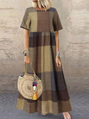 2022 Otoño Verano ZANZEA vestido plisado mujer Vintage Vestidos bata estampado largo Maxi Vestidos mujer 3/4 manga túnica