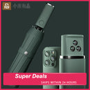 New Xiaomi Automatic Folding Umbrella With Led Light Windproof Large Rain Umbrellas Portable Outdoor Parasol For Men Women