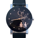 Amantes de los estudiantes, Reloj de esfera romántica, Reloj de pulsera de cuarzo analógico de cuero para parejas para Mujer o Hombre, regalo de una pieza, Reloj de Mujer para Hombre, nuevo