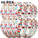 10/20 Star Confetti Balloons Metallic Confetti Latex Transparent Ballon Baby Shower Birthday Party Wedding Decoration Ball Globo
