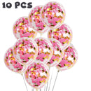 10/20 Star Confetti Balloons Metallic Confetti Latex Transparent Ballon Baby Shower Birthday Party Wedding Decoration Ball Globo