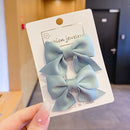 2022 New Bow Headgear Cute Sweet Little Girl Hair Accessories Summer Girls Net Red Clips Baby Hairpins Children Hair Clips Gifts