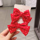 2022 New Bow Headgear Cute Sweet Little Girl Hair Accessories Summer Girls Net Red Clips Baby Hairpins Children Hair Clips Gifts