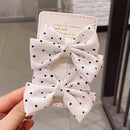 2022 New Bow Headgear Cute Sweet Little Girl Hair Accessories Summer Girls Net Red Clips Baby Hairpins Children Hair Clips Gifts