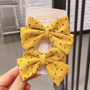 2022 New Bow Headgear Cute Sweet Little Girl Hair Accessories Summer Girls Net Red Clips Baby Hairpins Children Hair Clips Gifts