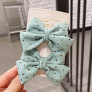 2022 New Bow Headgear Cute Sweet Little Girl Hair Accessories Summer Girls Net Red Clips Baby Hairpins Children Hair Clips Gifts