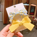 2022 New Bow Headgear Cute Sweet Little Girl Hair Accessories Summer Girls Net Red Clips Baby Hairpins Children Hair Clips Gifts