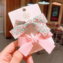 2022 New Bow Headgear Cute Sweet Little Girl Hair Accessories Summer Girls Net Red Clips Baby Hairpins Children Hair Clips Gifts
