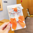 2022 New Bow Headgear Cute Sweet Little Girl Hair Accessories Summer Girls Net Red Clips Baby Hairpins Children Hair Clips Gifts