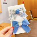 2022 New Bow Headgear Cute Sweet Little Girl Hair Accessories Summer Girls Net Red Clips Baby Hairpins Children Hair Clips Gifts