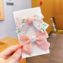 2022 New Bow Headgear Cute Sweet Little Girl Hair Accessories Summer Girls Net Red Clips Baby Hairpins Children Hair Clips Gifts