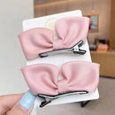 2022 New Bow Headgear Cute Sweet Little Girl Hair Accessories Summer Girls Net Red Clips Baby Hairpins Children Hair Clips Gifts