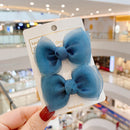 2022 New Bow Headgear Cute Sweet Little Girl Hair Accessories Summer Girls Net Red Clips Baby Hairpins Children Hair Clips Gifts