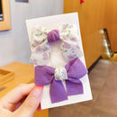 2022 New Bow Headgear Cute Sweet Little Girl Hair Accessories Summer Girls Net Red Clips Baby Hairpins Children Hair Clips Gifts