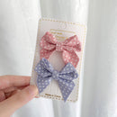 2022 New Bow Headgear Cute Sweet Little Girl Hair Accessories Summer Girls Net Red Clips Baby Hairpins Children Hair Clips Gifts