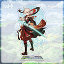 Figuras de acción de impacto Genshin, modelo con soporte acrílico, Genshin Raiden Shogun Kokomi, decoración de escritorio DIY, letrero de pie, adorno de colección