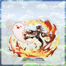 Figuras de acción de impacto Genshin, modelo con soporte acrílico, Genshin Raiden Shogun Kokomi, decoración de escritorio DIY, letrero de pie, adorno de colección