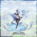 Figuras de acción de impacto Genshin, modelo con soporte acrílico, Genshin Raiden Shogun Kokomi, decoración de escritorio DIY, letrero de pie, adorno de colección