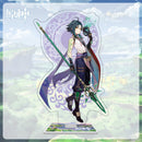 Figuras de acción de impacto Genshin, modelo con soporte acrílico, Genshin Raiden Shogun Kokomi, decoración de escritorio DIY, letrero de pie, adorno de colección