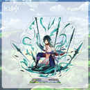 Figuras de acción de impacto Genshin, modelo con soporte acrílico, Genshin Raiden Shogun Kokomi, decoración de escritorio DIY, letrero de pie, adorno de colección