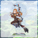 Figuras de acción de impacto Genshin, modelo con soporte acrílico, Genshin Raiden Shogun Kokomi, decoración de escritorio DIY, letrero de pie, adorno de colección