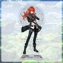 Figuras de acción de impacto Genshin, modelo con soporte acrílico, Genshin Raiden Shogun Kokomi, decoración de escritorio DIY, letrero de pie, adorno de colección