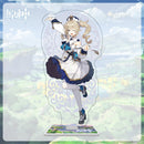 Figuras de acción de impacto Genshin, modelo con soporte acrílico, Genshin Raiden Shogun Kokomi, decoración de escritorio DIY, letrero de pie, adorno de colección