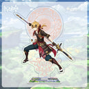 Figuras de acción de impacto Genshin, modelo con soporte acrílico, Genshin Raiden Shogun Kokomi, decoración de escritorio DIY, letrero de pie, adorno de colección