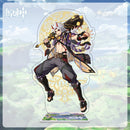 Figuras de acción de impacto Genshin, modelo con soporte acrílico, Genshin Raiden Shogun Kokomi, decoración de escritorio DIY, letrero de pie, adorno de colección