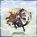 Figuras de acción de impacto Genshin, modelo con soporte acrílico, Genshin Raiden Shogun Kokomi, decoración de escritorio DIY, letrero de pie, adorno de colección