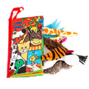 Juguetes sensoriales para recién nacidos, libro educativo para bebés, juguetes de cuna, juguetes para bebés en blanco y negro, libro de tela de animales, juguetes para bebés de 0 a 12 meses