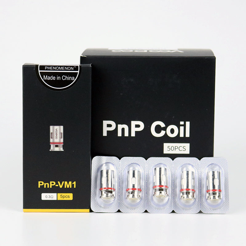 5pcs PnP Coil VM1 0.3ohm Replacement Coil TM1 0.6ohm /VM6 0.15ohm /R1 0.8ohm PnP Coil for VINCI Drag X/S Mod Pod Kit